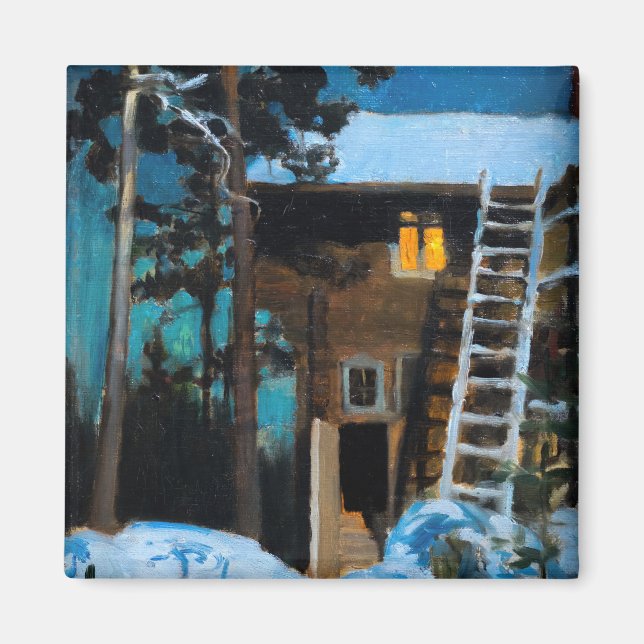 Íman Akseli Gallen-Kallela - Kalela no inverno (Frente)