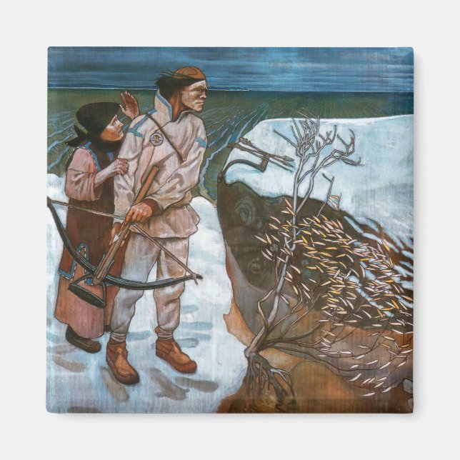 Íman Akseli Gallen-Kallela - Vingança de Joukahainen (Frente)