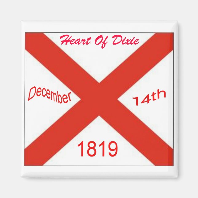 Íman Alabama Flag Magnet (Frente)