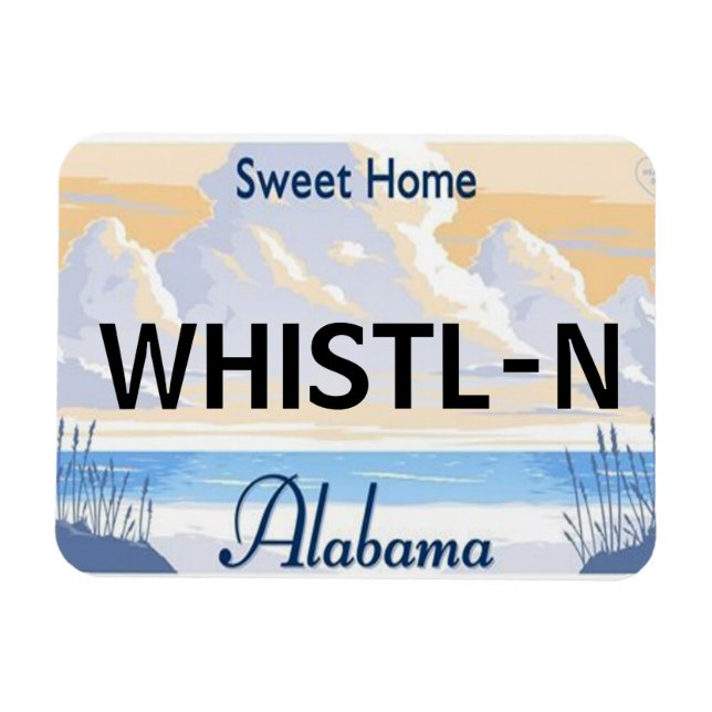 Íman Alabama License Plate Magnet (Horizontal)