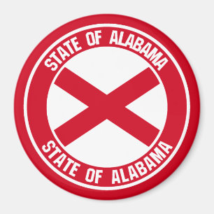Íman Alabama Round Emblem
