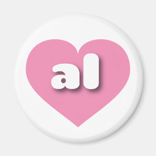 Íman Alabama Solid Pink Heart - amor