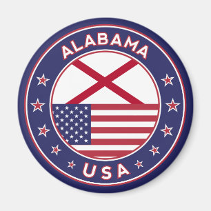 Íman Alabama, t-shirt do Alabama, adesivo do Alabama,