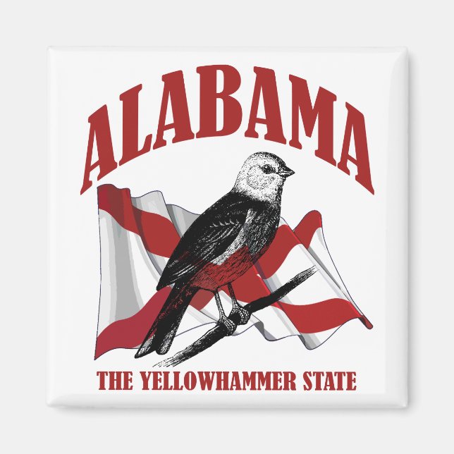 Íman Alabama, Yellowhammer State (Frente)