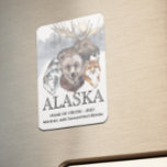 Íman Alaska Cruise Animal Ursa Lobo<br><div class="desc">Este design pode ser personalizado na área fornecida pela alteração da foto e/ou do texto. Ou pode ser personalizado clicando em Personalizar este Modelo e, em seguida, escolhendo o clique para personalizar mais a opção e excluir ou alterar a cor do plano de fundo, adicionar texto, alterar a cor ou...</div>