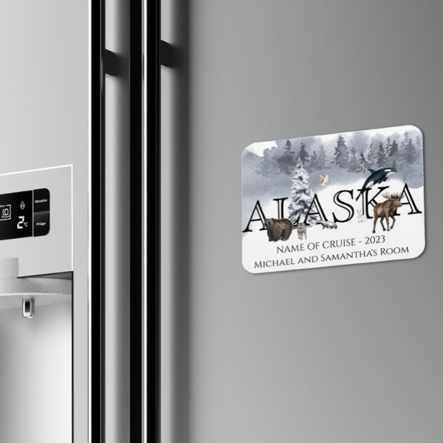 Íman Alaska Cruise, Cruzando, Porta do Urso Personaliza (Criador carregado)