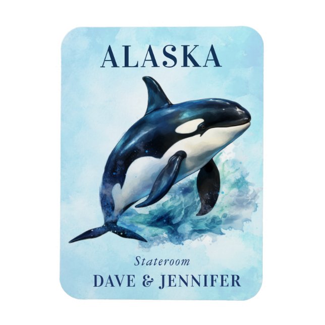 Íman Alaska Cruise Ship Stateroom Magnet (Vertical)