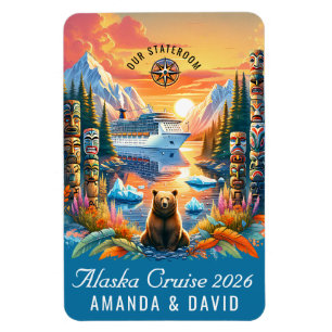 Íman Alaska Cruise Ship Stateroom Magnet