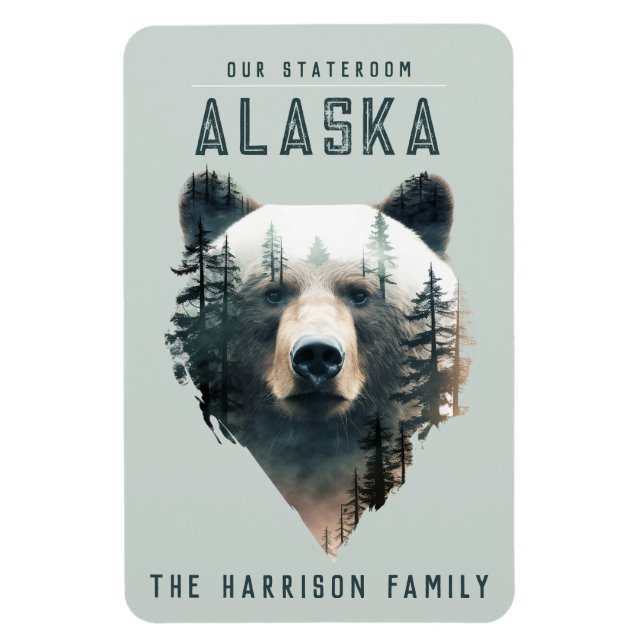 Íman Alaska Cruise Ship Stateroom Magnet (Vertical)