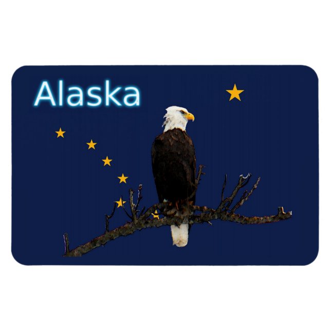 Íman Alaska Eagle E Flag (Horizontal)
