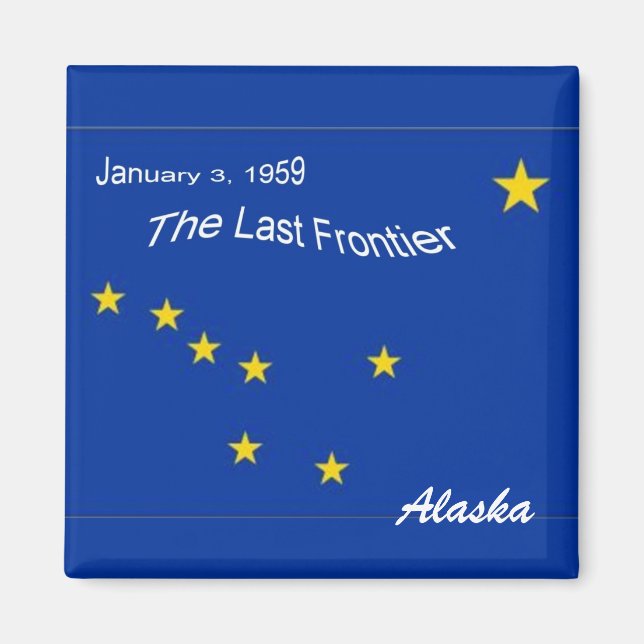 Íman Alaska Flag Magnet (Frente)
