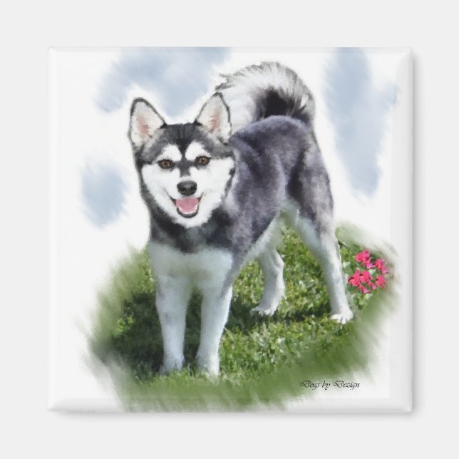 Íman Alaskan Klee Kai Art (Frente)