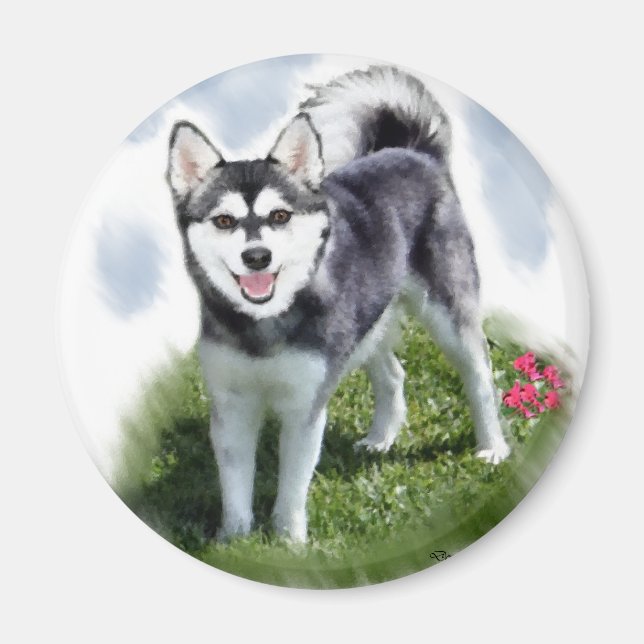 Íman Alaskan Klee Kai Art (Frente)