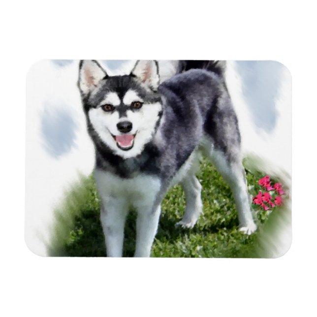 Íman Alaskan Klee Kai Art (Horizontal)