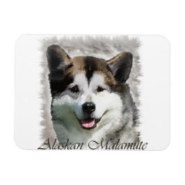 Íman Alaskan Malamute Dog Art