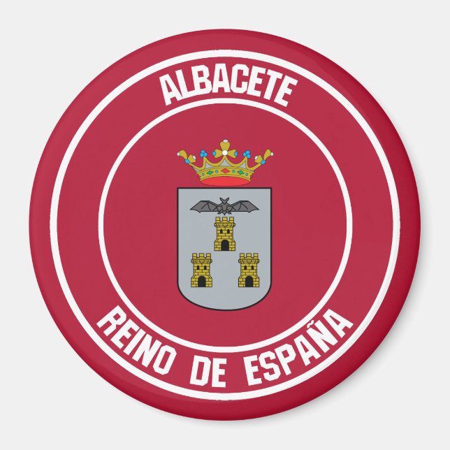 Íman Albacete Round Emblem (Frente)