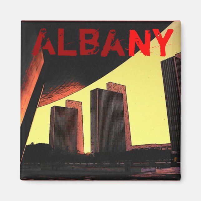 Íman Albany Magnet - Personalizado (Frente)