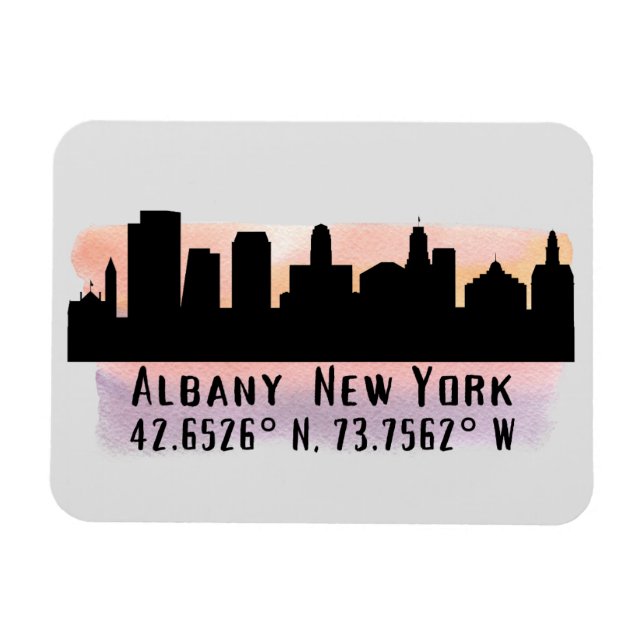 Íman Albany NY City Skyline (Horizontal)