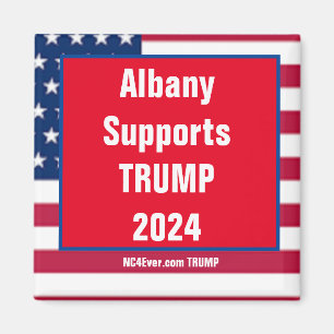 Íman Albany suporta o ímã TRUMP 2024