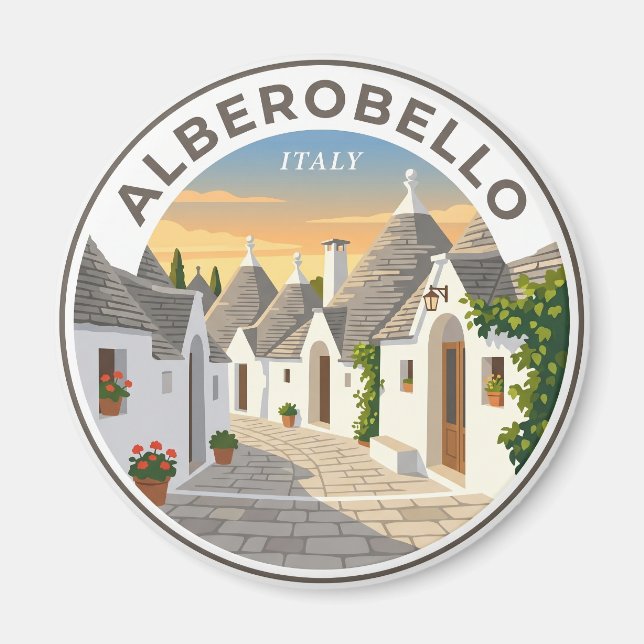 Íman Alberobello Itália (Frente)