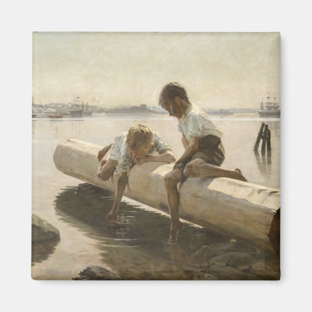 Íman Albert Edelsense - Dois meninos em um registro (Frente)