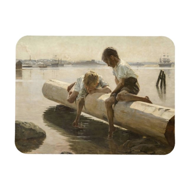 Íman Albert Edelsense - Dois meninos em um registro (Horizontal)