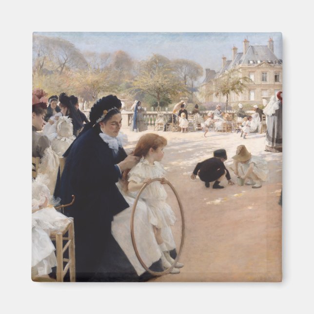 Íman Albert Edelsense - Jardins do Luxemburgo, Paris (Frente)