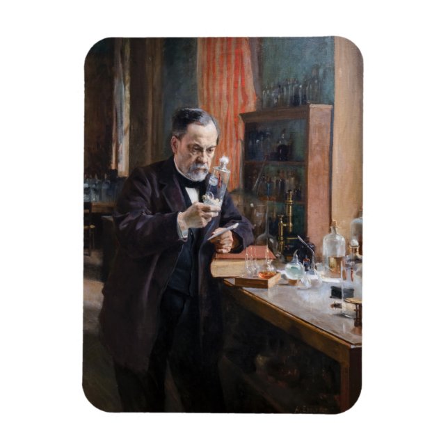 Íman Albert Edelsense - Retrato de Louis Pasteur (Vertical)