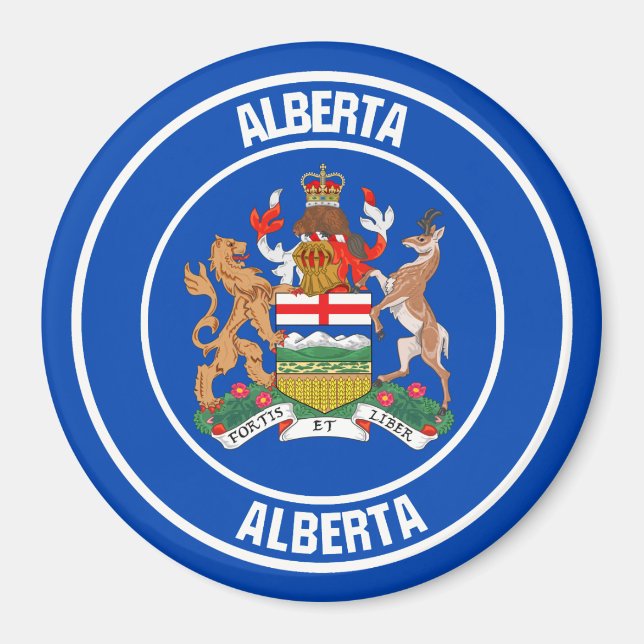 Íman Alberta Round Emblem (Frente)