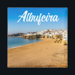Íman Albufeira bonito no Algarve em Portugal<br><div class="desc">Design e bonitinho mostra Fotografia da bela praia de Albufeira,  no Algarve,  em Portugal. Este Albufeira no Algarve,  em Portugal,  do Magno Souvenir,  será um presente perfeito e personalizado.</div>