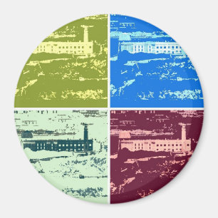 Íman Alcatraz Pop art Magnet