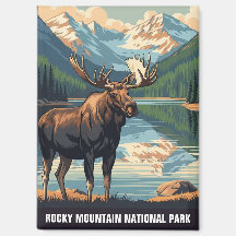Alce Antigo no Parque Nacional Rocky Mountain
