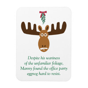 Íman Alces Head_Eggnog & Mistletoe_Hard a resistir