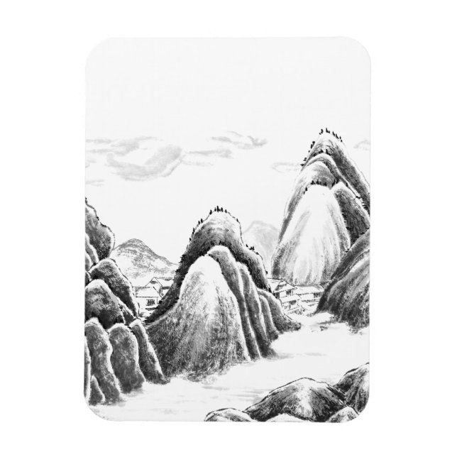 Íman Aldeia das Montanhas - Tinta (Vertical)
