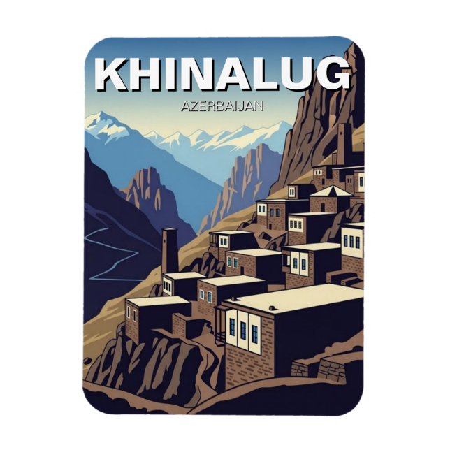 Íman Aldeia de Khinalug na Montanha do Azerbaijão (Vertical)