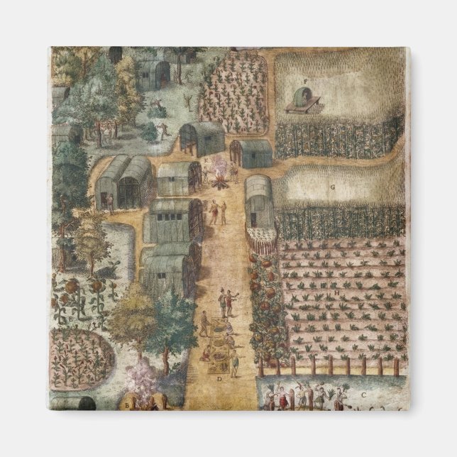 Íman Aldeia indiana de Secoton, c.1570-80 (Frente)