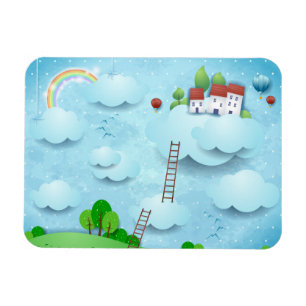 Íman Aldeia sobre as Nuvens