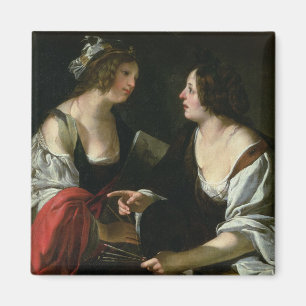 Íman Alegoria da pintura e da arquitetura, c.1620 (óle
