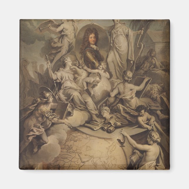 Íman Alegoria de Philippe II Duque de Orleans, 1718 (Frente)