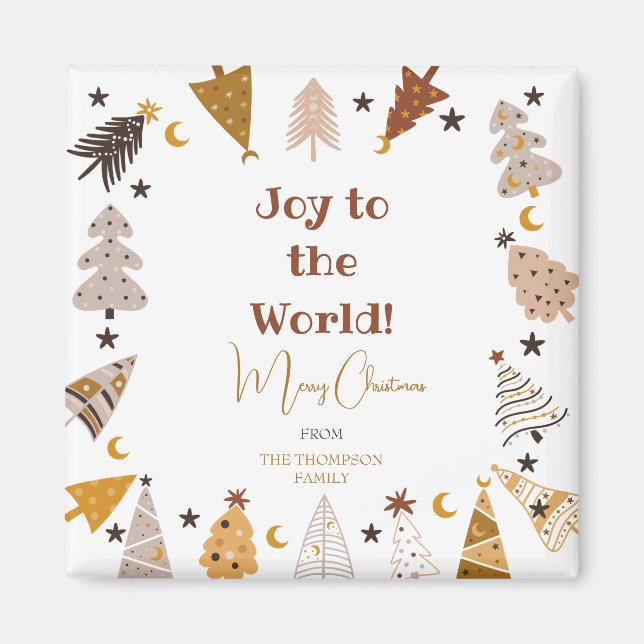 Íman Alegria ao mundo das simples árvores de vassoura N (Frente)