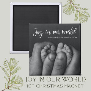 Íman "Alegria no nosso mundo" Primeiro Natal do Bebê