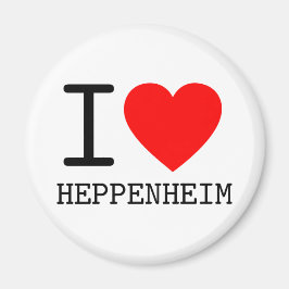 Íman Alemanha Eu amo Heppenheim Bundesland Hessen