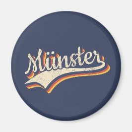 Íman Alemanha Münster Vintage Retro Typografie