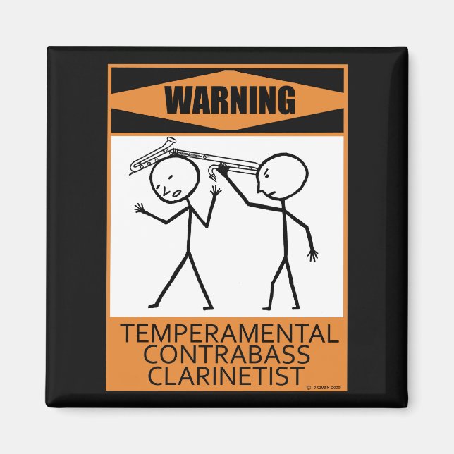 Íman Alerta contra Clarinetista (Frente)