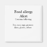 Alerta de alergia de comida adicionar nome texto i