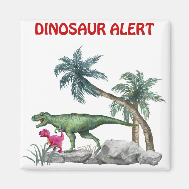 Íman Alerta do Dinossauro (Frente)