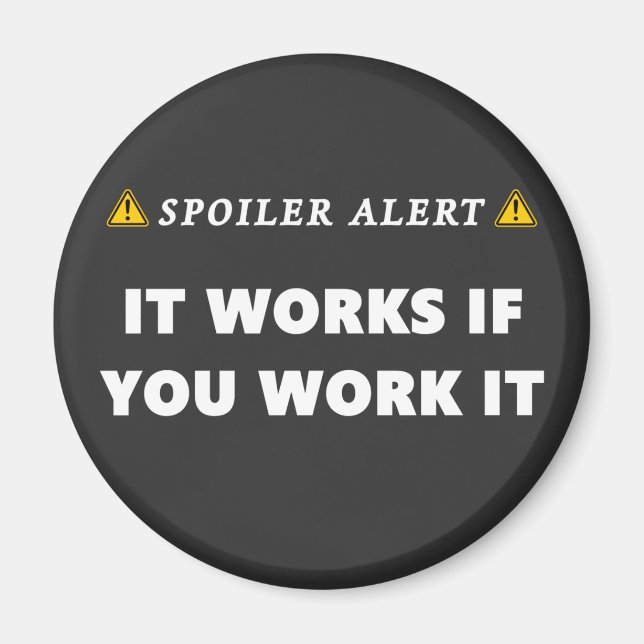 Íman Alerta do Spoiler Funciona Engraçado Cotação de 12 (Frente)