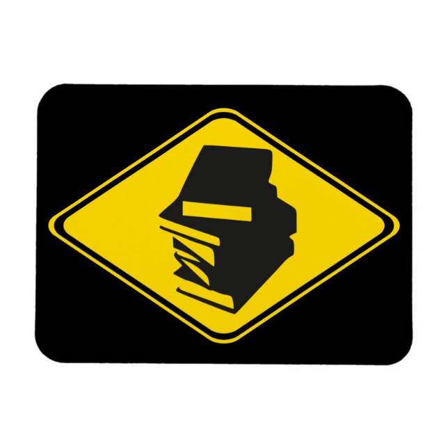 Íman Alerta: Livros à Frente! (Horizontal)