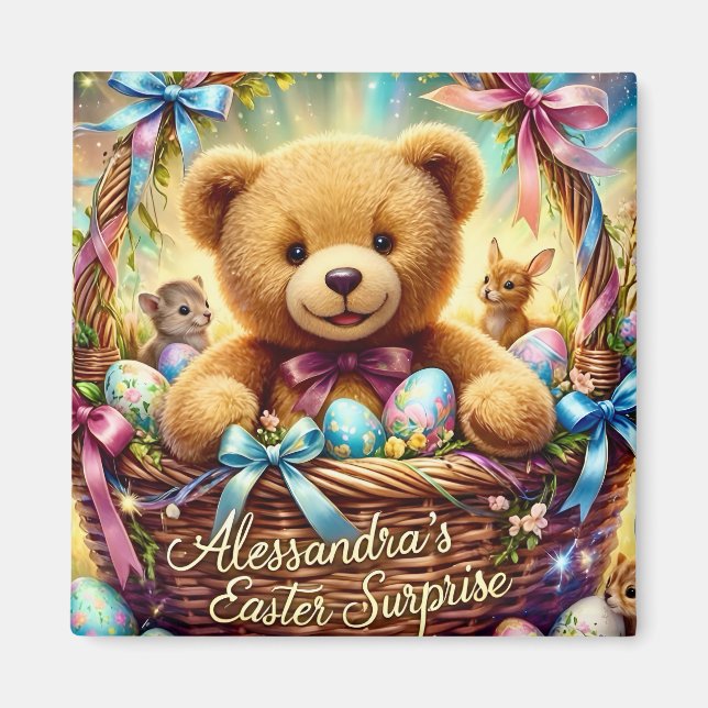 Íman ALESSANDRA ~ Urso de Páscoa ~ (Frente)