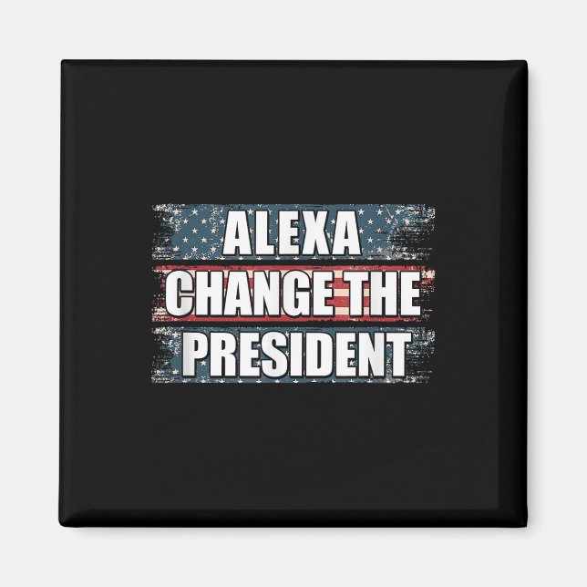 Íman Alexa Muda O Presidente Engraçado Trump (Frente)